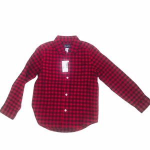 CHILDREN’S PLACE | Red & Black Plaid Button Up